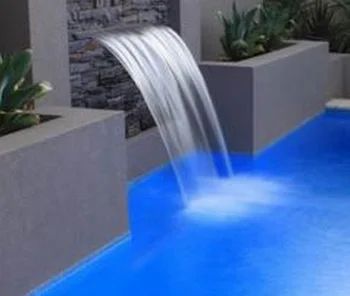 водонепроницаемый бассейн длиной 1500 мм, АБС-акриловая полоса для водопада, кромка 25 мм/струя воды в спа-бассейне с водопадом, без светодиодной подсветки
