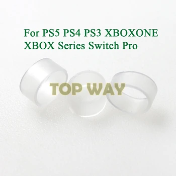100ШТ Эластичное защитное кольцо для джойстика Невидимая защита для PS5 PS4 PS3 XBOX ONE серии XBOX Switch Pro Силиконовая кольцевая крышка