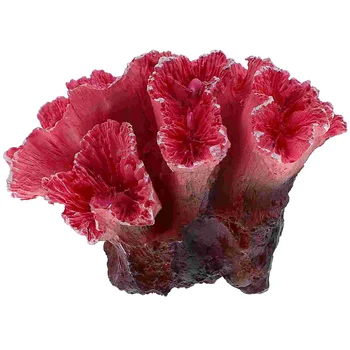 Декор аквариума кораллами, Искусственными растениями из красного полирезинового коралла, Орнаментом ландшафта аквариума, Подводными растениями 0