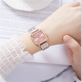 Модные женские часы на стальной цепочке, благородные кварцевые часы, подарок на день рождения, деловые наручные часы, часы для женщин Relogio Feminino Relojes