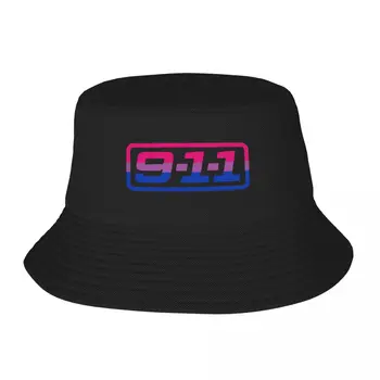 9-1-1 На логотипе FOX (тематика бисексуальной гордости) Панама для мужчин и женщин, шляпы-каре, осенние рыбацкие шляпы для рыбалки, кепка унисекс