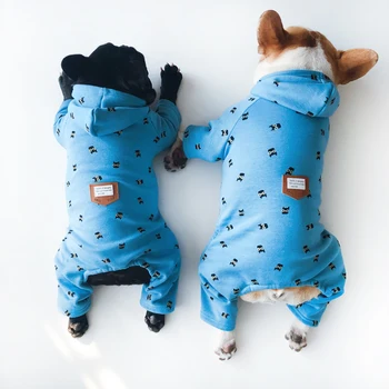 Зимне-осенняя одежда для маленьких собак, одежда для французского бульдога, теплый комбинезон, толстовки для щенков, пижама для чихуахуа для Йорков