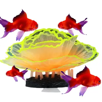Искусственный коралл Морское дерево Силиконовые коралловые украшения Орнамент для имитации аквариума Аквариумные растения Украшение для рыб