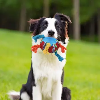Писклявая игрушка для собак Забавная игрушка для домашних животных для собак Прочные жевательные игрушки для собак Облегчение одиночества Скрежет зубов Эмоциональный для пород