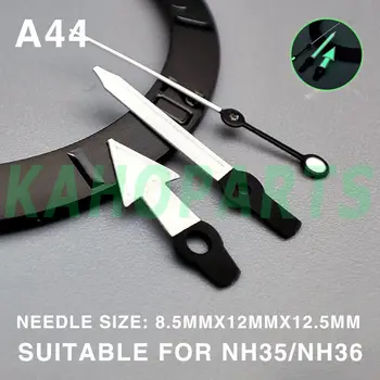 Стрелки часов Lume с белой отделкой 12,5 мм в форме стрелки для Miyota NH35 NH36 4R/7S/NH38