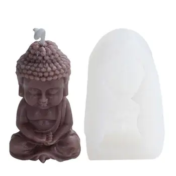 Силиконовая форма для свечей Buddha Простая 3D-форма Buddha 