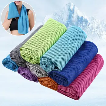 Охлаждающее полотенце со льдом, портативное спортивное полотенце, Быстросохнущее, супер впитывающее полотенце, Летнее охлаждающее полотенце для занятий спортом на открытом воздухе, фитнесом