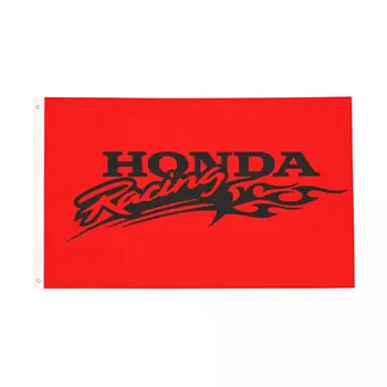 Флаг гоночного мотоцикла Honda Двухсторонний наружный баннер HRC 2 Люверса Декор стен в домашней комнате общежития