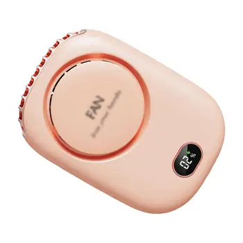 Подвесной вентилятор для ожерелья, носимый персональный вентилятор, забавный USB-аккумулятор, 3-ступенчатый мини-портативный кондиционер для охлаждения
