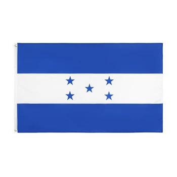 Флаг Гондураса 90x150 см из высококачественного полиэстера, подвесной флаг Hnd Hn Гондураса