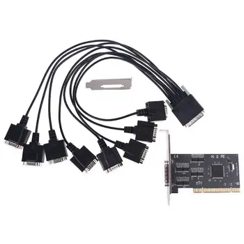 8-портовая плата расширения PCI RS232 Последовательный контроллер Riser для ЭКСПРЕСС-карт Deskto Dropship