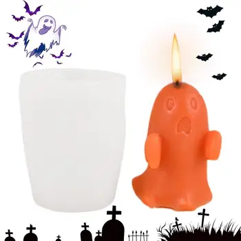Силиконовая форма для изготовления свечей, Литье, форма для свечей на Хэллоуин, Призрачная форма, аксессуары для поделок, форма для пищевых поделок, Страшная для