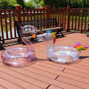 2019 Надувной круг для плавания с единорогом и фламинго, поплавок для бассейна, детское кольцо для плавания, водное сиденье, игрушки для летней вечеринки у бассейна для детей