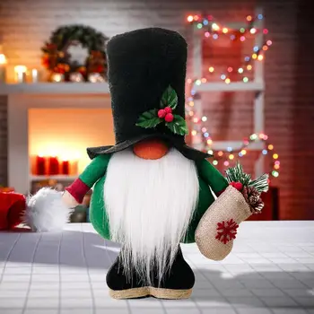 Уникальное Праздничное Рождественское украшение Без лица, Длинная Борода, Большой нос, Скандинавский Пожилой Гном, украшение для дома