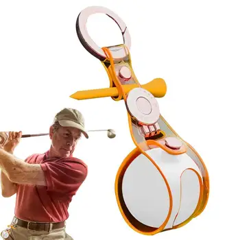 Сумка для гольфа с магнитными кнопками Мяч для гольфа с антипригарным покрытием Органайзер Для хранения Сумка для хранения с нижним отверстием для аксессуаров для гольфа Golf