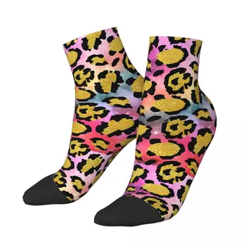 Гепард Леопард Галактика Узор Унисекс Зимние носки Уличные Счастливые Носки уличный стиль Сумасшедший Носок