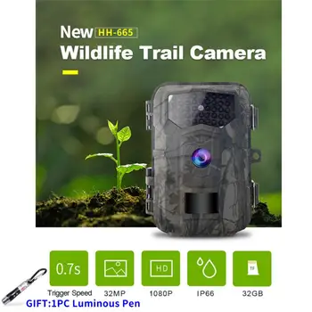 Камера слежения за охотничьими тропами 32 МП 1080P 940 нм инфракрасного ночного видения Камера безопасности с активированным движением Фотоловушки для дикой природы на открытом воздухе