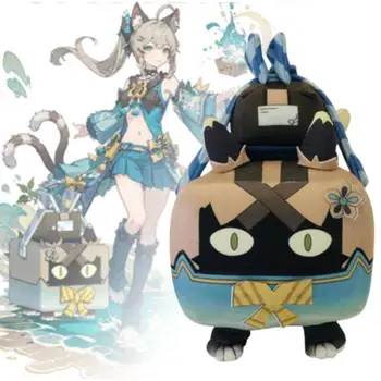 Genshin miHoYo Game Impact Kirara Cat Express Box Плюшевая Хлопчатобумажная Кукла Аниме Диффузный Выставочный Косплей 30 см Милые Периферийные Игрушки