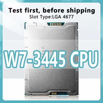 Xeon CPU w7-3445 официальная версия 2.6 ГГц 52.5МБ 270 Вт 20 ядер 40-потоковый процессор LGA4677 для рабочей платы W790 чипсет 4677