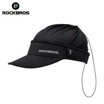 Освежающая летняя солнцезащитная кепка ROCKBROS, два способа ношения, дышащая, быстросохнущая, подходит для шлема, спортивная кепка унисекс размера.