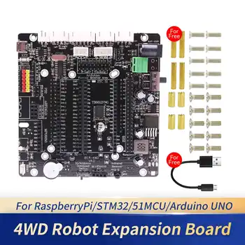 Модуль разработки платы расширения 4WD для Arduino Raspberry Pi Robot Car для проектов электроники 