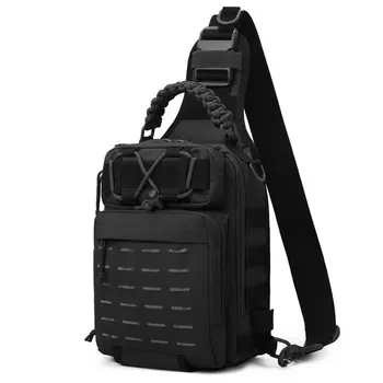 Лазерная рыболовная сумка, военный тактический рюкзак Molle, походный нагрудный ремень, Мужская Спортивная удочка на открытом воздухе, сумки через плечо