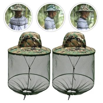 Сумка для головы, рыболовная шляпа от комаров, Солнцезащитный чехол от насекомых, Защитная сетка для лица, мужские шляпы, повязка на голову