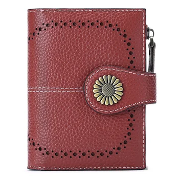 новый кошелек женский короткий кожаный кошелек zero wallet с модной пряжкой и застежкой-молнией для карт