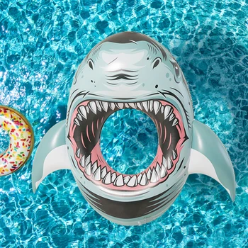 Складное надувное плавающее кольцо из ПВХ, забавный портативный поплавок для бассейна, Пляжная игрушка для игры в бассейне, Летние водные забавы