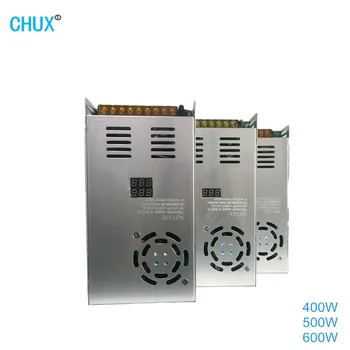 CHUX 400 Вт 500 Вт 600 Вт Регулируемый Импульсный Источник Питания 12v 24v 36V 48V 60V 70V 80v Светодиодный Цифровой Дисплей AC-DC SMPS Power