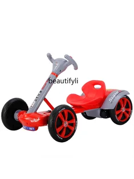 Детский Электромобиль Kart Детский Заряжающийся Балансировочный Автомобиль Крытый и Открытый Четырехколесный Автомобиль 1