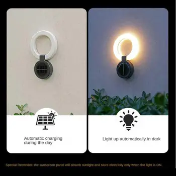 Наружный светильник Садовый Двух видов установки Солнечная энергия Поликремний Интеллектуальное фоточувствительное наружное освещение Газонная лампа 1