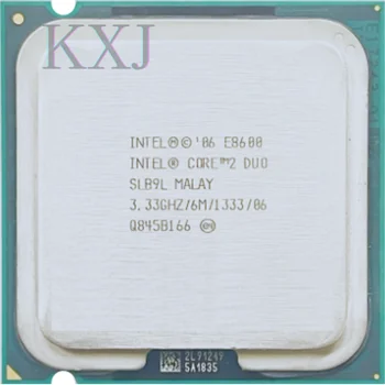 Оригинальный процессор Intel CPU CORE 2 DUO E8600 с частотой 3,33 ГГц / 6 М / 1333 МГц с Двухъядерным разъемом 77 также продается e8400 e8500 1