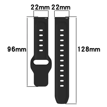 22 мм 20 мм Ремешок Для Samsung Galaxy Watch 4/5/6 classic/5 Pro 45 мм 47 мм 43 мм 44 мм Ремешок Силиконовый Браслет Для Huawei GT 2e 3 ремешок 2