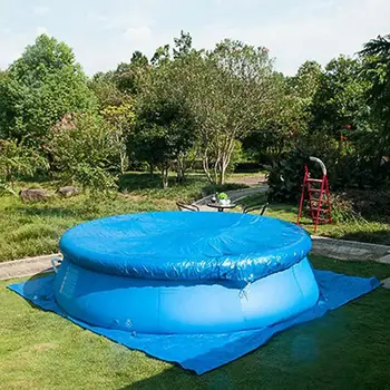 Коврик для бассейна квадратной формы, многоцелевая водонепроницаемая дождевальная ткань для бассейна для различных надувных бассейнов 3
