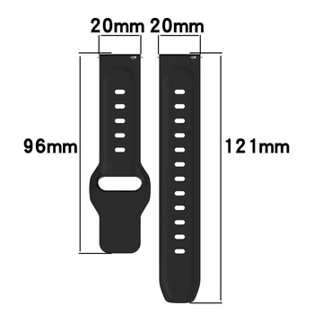 22 мм 20 мм Ремешок Для Samsung Galaxy Watch 4/5/6 classic/5 Pro 45 мм 47 мм 43 мм 44 мм Ремешок Силиконовый Браслет Для Huawei GT 2e 3 ремешок 3