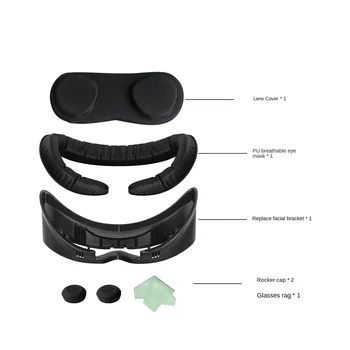 Кронштейн для лица, губчатая кожаная накладка для замены гарнитуры Pico 4 VR, Моющаяся маска для лица для аксессуаров PICO4 3