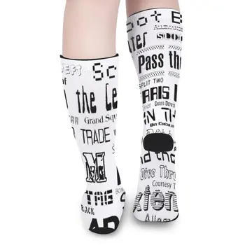 Носки из газет SQD, забавные носки, мужские носки, нескользящие футбольные чулки, летние 4
