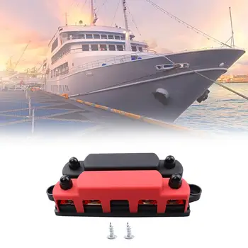 4-полосная шина распределения электроэнергии с крышкой для морского фургона 4