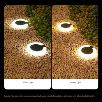 Наружный светильник Садовый Двух видов установки Солнечная энергия Поликремний Интеллектуальное фоточувствительное наружное освещение Газонная лампа 4