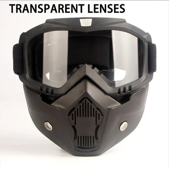 Защитные очки Full Face Hd, прозрачные, противотуманные, пескостойкие, Защитные очки для электросварки, универсальная дышащая ветрозащитная маска 4