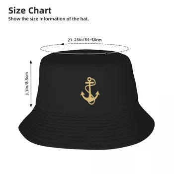 Шляпа рыбака для взрослых Golden Anchor, мужские и женские кепки, рыбацкая шляпа для девочек и мальчиков 5