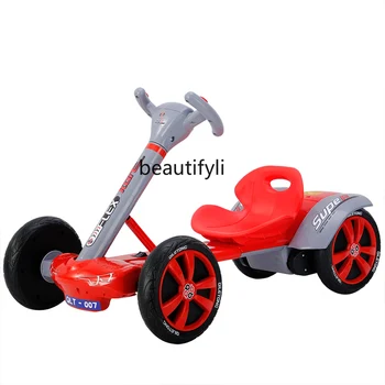 Детский Электромобиль Kart Детский Заряжающийся Балансировочный Автомобиль Крытый и Открытый Четырехколесный Автомобиль 5