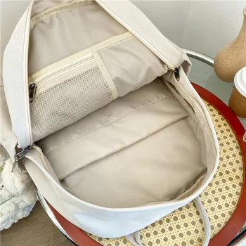 Многофункциональный женский рюкзак DUTRIEUX на двойной молнии Для девочек-подростков, Рюкзак для ноутбука, Студенческая сумка через плечо, Школьный рюкзак в корейском стиле 5