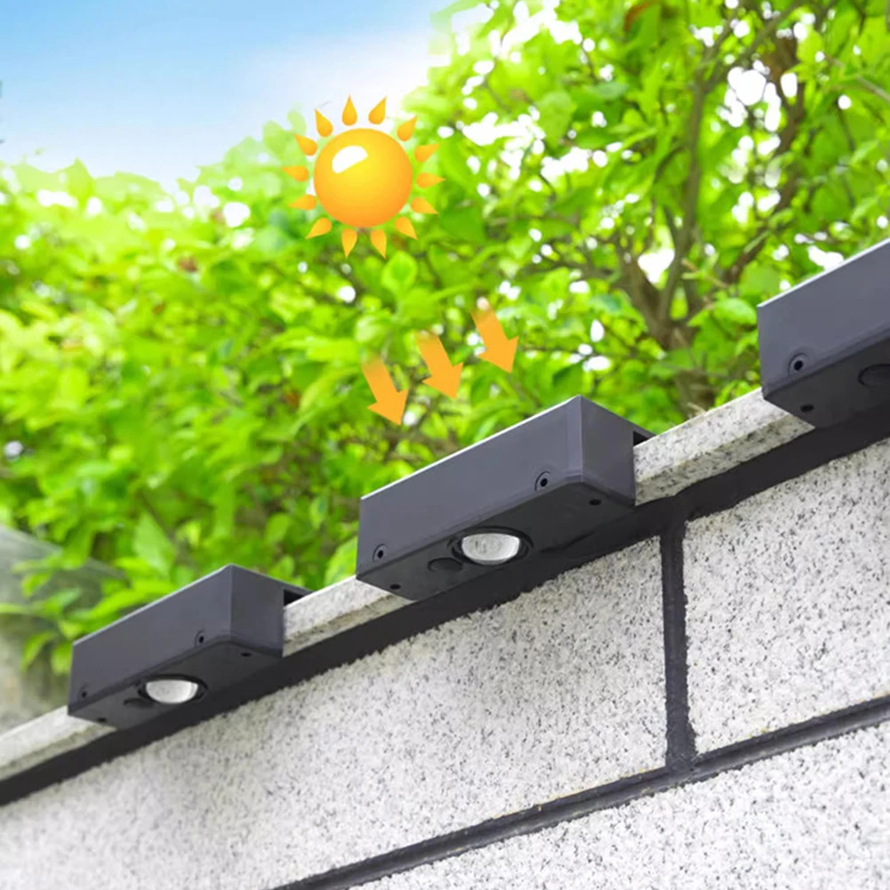 1-6 шт. Наружный светодиодный Солнечный настенный светильник IP65 Водонепроницаемый Балконный светильник для лестницы, патио, точечный светильник, Кубический светильник для крыльца, декор для сада во внутреннем дворике 2