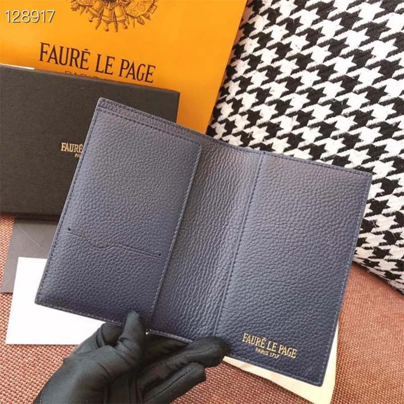 2023 Новый модный высококачественный кошелек для мужчин и женщин из воловьей кожи с зажимом для паспорта. 3