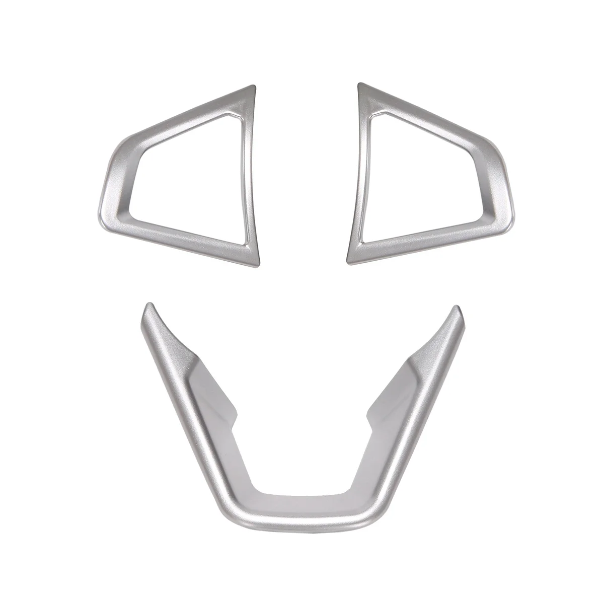 3 шт. Серебристая накладка на рулевое колесо, рамка кнопки рулевого колеса для Ford Fusion Mondeo 2013-2019