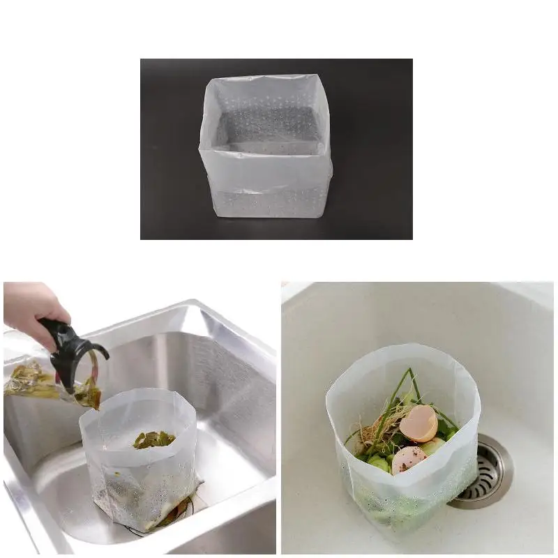 30шт Сливной мешок для мусора Ситечко для раковины Автономный Фильтрующий Органайзер для кухни