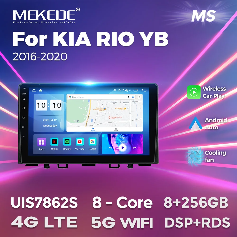 8 + 128 Г Android 12 Все в Одном Автомобильном Мультимедийном Плеере Интеллектуальный GPS для Kia RIO YB KX Cross 2016-2020 Беспроводной Carplay Auto BT