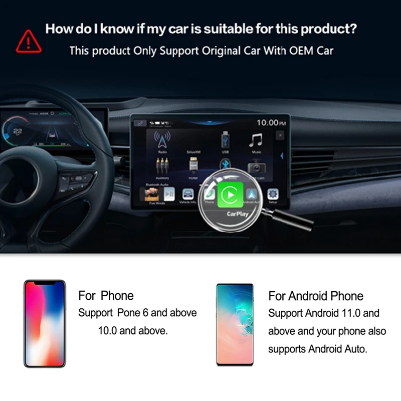 Carplay Ai Box Android 11 Carplay Wireless Android Auto Adapter Iptv Netflix Youtube UX999 Простой Для Jeep Chevrolet Kia 4